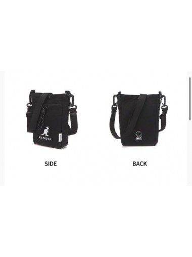 Kangol x Smiley Mini Cross Bag- Black 8011